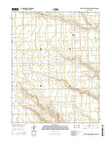 West of Sainte Theresa Church Kansas Current topographic map, 1:24000 scale, 7.5 X 7.5 Minute, Year 2015