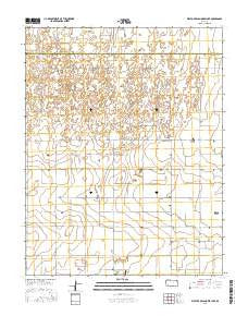 West of Wild Horse Lake Kansas Current topographic map, 1:24000 scale, 7.5 X 7.5 Minute, Year 2016