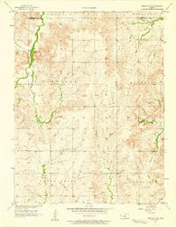 Westfall SE Kansas Historical topographic map, 1:24000 scale, 7.5 X 7.5 Minute, Year 1957