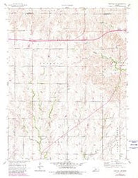 Westfall SW Kansas Historical topographic map, 1:24000 scale, 7.5 X 7.5 Minute, Year 1957