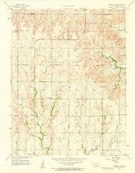 Westfall SW Kansas Historical topographic map, 1:24000 scale, 7.5 X 7.5 Minute, Year 1957