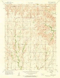 Westfall SW Kansas Historical topographic map, 1:24000 scale, 7.5 X 7.5 Minute, Year 1957