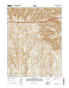 Westfall SW Kansas Current topographic map, 1:24000 scale, 7.5 X 7.5 Minute, Year 2015