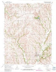 Westmoreland Kansas Historical topographic map, 1:24000 scale, 7.5 X 7.5 Minute, Year 1964