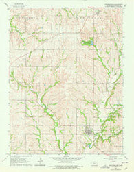 Westmoreland Kansas Historical topographic map, 1:24000 scale, 7.5 X 7.5 Minute, Year 1964
