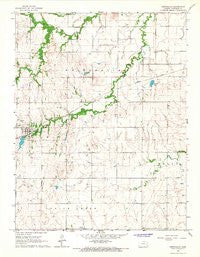 Westphalia Kansas Historical topographic map, 1:24000 scale, 7.5 X 7.5 Minute, Year 1966