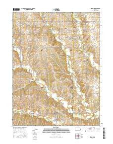 Wetmore Kansas Current topographic map, 1:24000 scale, 7.5 X 7.5 Minute, Year 2015