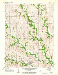 Wetmore Kansas Historical topographic map, 1:24000 scale, 7.5 X 7.5 Minute, Year 1961