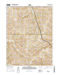 Wheaton Kansas Current topographic map, 1:24000 scale, 7.5 X 7.5 Minute, Year 2016