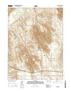 Wheeler Kansas Current topographic map, 1:24000 scale, 7.5 X 7.5 Minute, Year 2015
