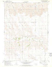 White Canyon Kansas Historical topographic map, 1:24000 scale, 7.5 X 7.5 Minute, Year 1976