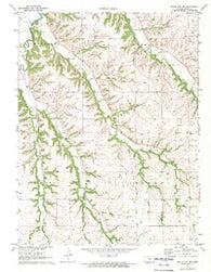 White City NW Kansas Historical topographic map, 1:24000 scale, 7.5 X 7.5 Minute, Year 1971