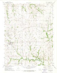 White City Kansas Historical topographic map, 1:24000 scale, 7.5 X 7.5 Minute, Year 1971