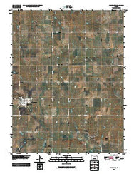 White City Kansas Historical topographic map, 1:24000 scale, 7.5 X 7.5 Minute, Year 2009