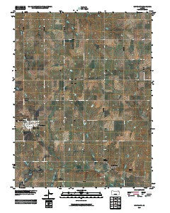 White City Kansas Historical topographic map, 1:24000 scale, 7.5 X 7.5 Minute, Year 2009