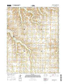 White City NE Kansas Current topographic map, 1:24000 scale, 7.5 X 7.5 Minute, Year 2015