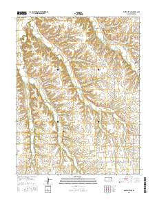 White City NW Kansas Current topographic map, 1:24000 scale, 7.5 X 7.5 Minute, Year 2015