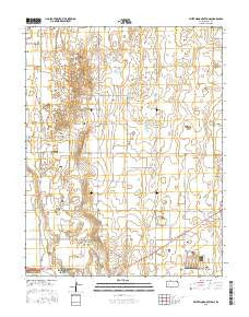 White Woman Bottoms Kansas Current topographic map, 1:24000 scale, 7.5 X 7.5 Minute, Year 2015
