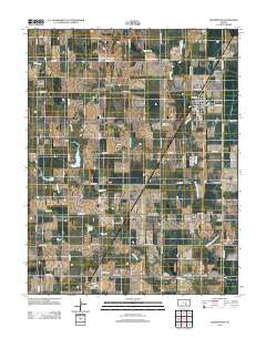 Whitewater Kansas Historical topographic map, 1:24000 scale, 7.5 X 7.5 Minute, Year 2012