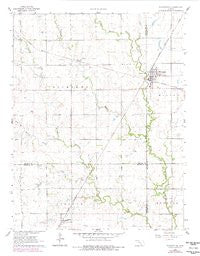 Whitewater Kansas Historical topographic map, 1:24000 scale, 7.5 X 7.5 Minute, Year 1962