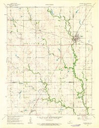 Whitewater Kansas Historical topographic map, 1:24000 scale, 7.5 X 7.5 Minute, Year 1962