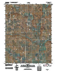 Whiting Kansas Historical topographic map, 1:24000 scale, 7.5 X 7.5 Minute, Year 2009