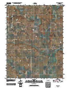 Whiting Kansas Historical topographic map, 1:24000 scale, 7.5 X 7.5 Minute, Year 2009