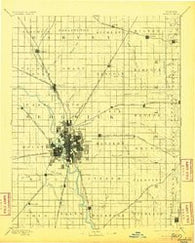 Wichita Kansas Historical topographic map, 1:125000 scale, 30 X 30 Minute, Year 1894