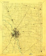 Wichita Kansas Historical topographic map, 1:125000 scale, 30 X 30 Minute, Year 1894