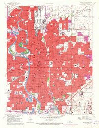 Wichita East Kansas Historical topographic map, 1:24000 scale, 7.5 X 7.5 Minute, Year 1961