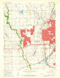 Wichita West Kansas Historical topographic map, 1:24000 scale, 7.5 X 7.5 Minute, Year 1961