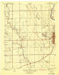 Wichita West Kansas Historical topographic map, 1:31680 scale, 7.5 X 7.5 Minute, Year 1943