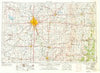 Wichita Kansas Historical topographic map, 1:250000 scale, 1 X 2 Degree, Year 1955