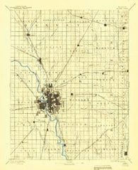 Wichita Kansas Historical topographic map, 1:125000 scale, 30 X 30 Minute, Year 1894