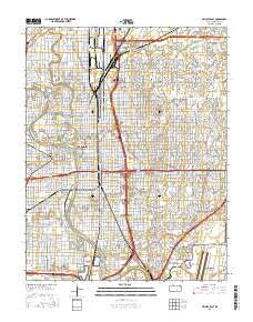 Wichita East Kansas Current topographic map, 1:24000 scale, 7.5 X 7.5 Minute, Year 2015