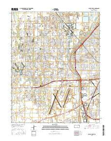 Wichita West Kansas Current topographic map, 1:24000 scale, 7.5 X 7.5 Minute, Year 2015