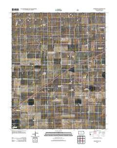 Wilburton Kansas Historical topographic map, 1:24000 scale, 7.5 X 7.5 Minute, Year 2012