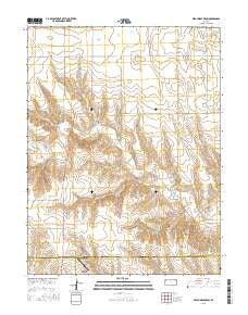 Wild Horse Draw Kansas Current topographic map, 1:24000 scale, 7.5 X 7.5 Minute, Year 2015
