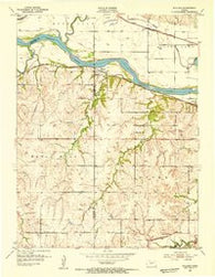 Willard Kansas Historical topographic map, 1:24000 scale, 7.5 X 7.5 Minute, Year 1952
