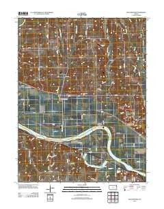 Williamstown Kansas Historical topographic map, 1:24000 scale, 7.5 X 7.5 Minute, Year 2012