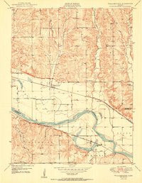 Williamstown Kansas Historical topographic map, 1:24000 scale, 7.5 X 7.5 Minute, Year 1950