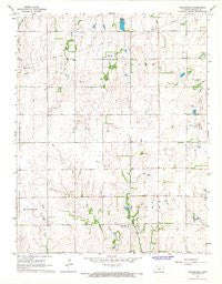 Willowdale Kansas Historical topographic map, 1:24000 scale, 7.5 X 7.5 Minute, Year 1967