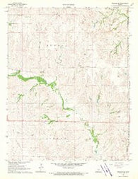 Wilmore SE Kansas Historical topographic map, 1:24000 scale, 7.5 X 7.5 Minute, Year 1968