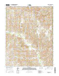 Wilmore SE Kansas Current topographic map, 1:24000 scale, 7.5 X 7.5 Minute, Year 2016