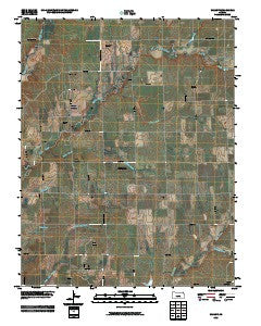 Wilmot Kansas Historical topographic map, 1:24000 scale, 7.5 X 7.5 Minute, Year 2010