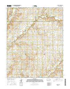 Wilmot Kansas Current topographic map, 1:24000 scale, 7.5 X 7.5 Minute, Year 2015