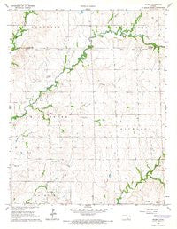 Wilmot Kansas Historical topographic map, 1:24000 scale, 7.5 X 7.5 Minute, Year 1965