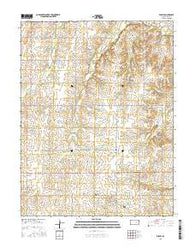 Wilsey Kansas Current topographic map, 1:24000 scale, 7.5 X 7.5 Minute, Year 2015