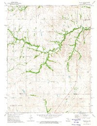Wilsey SE Kansas Historical topographic map, 1:24000 scale, 7.5 X 7.5 Minute, Year 1972