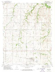 Wilsey Kansas Historical topographic map, 1:24000 scale, 7.5 X 7.5 Minute, Year 1972